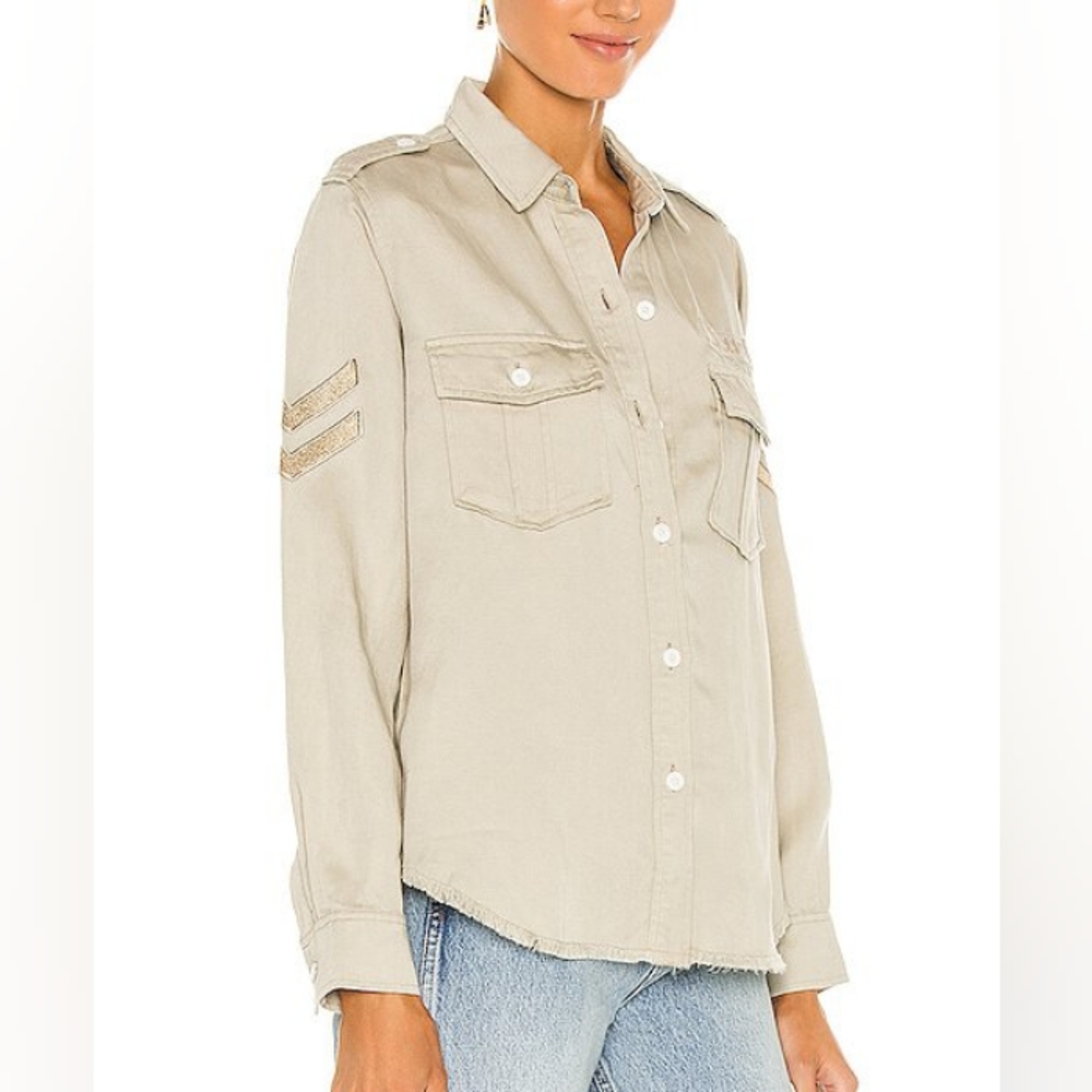 Rails Revolve Conrad Military Jacket in Pistachio Arrow Patch - Picture 3 of 16